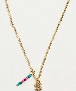 Natural Life Initial Charm Necklace Best Selling Gifts