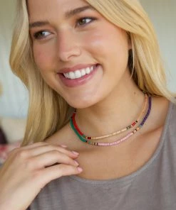 Natural Life Wooden Beaded Necklace