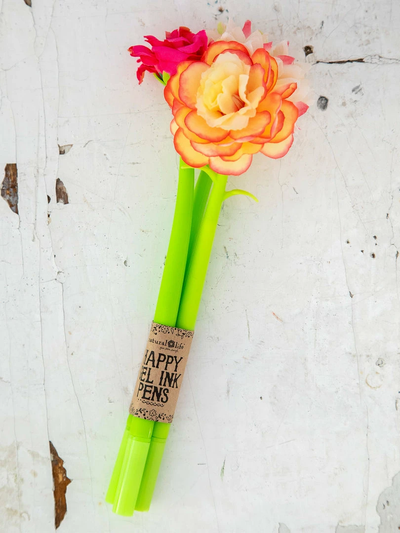 Natural Life Happy Gel Ink Pens Back To Campus 5 Natural Life Happy Gel Ink Pens Back To Campus