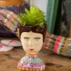 Natural Life Folk Lady Planter