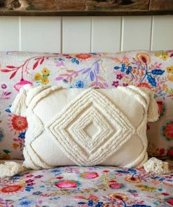 Natural Life HOME & LIVING Diamond Tufted Lumbar Pillow 24 Natural Life HOME & LIVING Diamond Tufted Lumbar Pillow