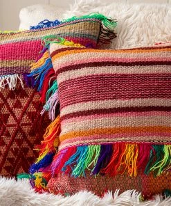 Natural Life Back To Campus Peruvian Fringe Pillow