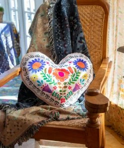 Natural Life Back To Campus Faux Fur Heart Pillow