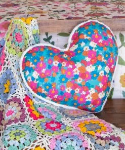 Natural Life Back To Campus Faux Fur Heart Pillow