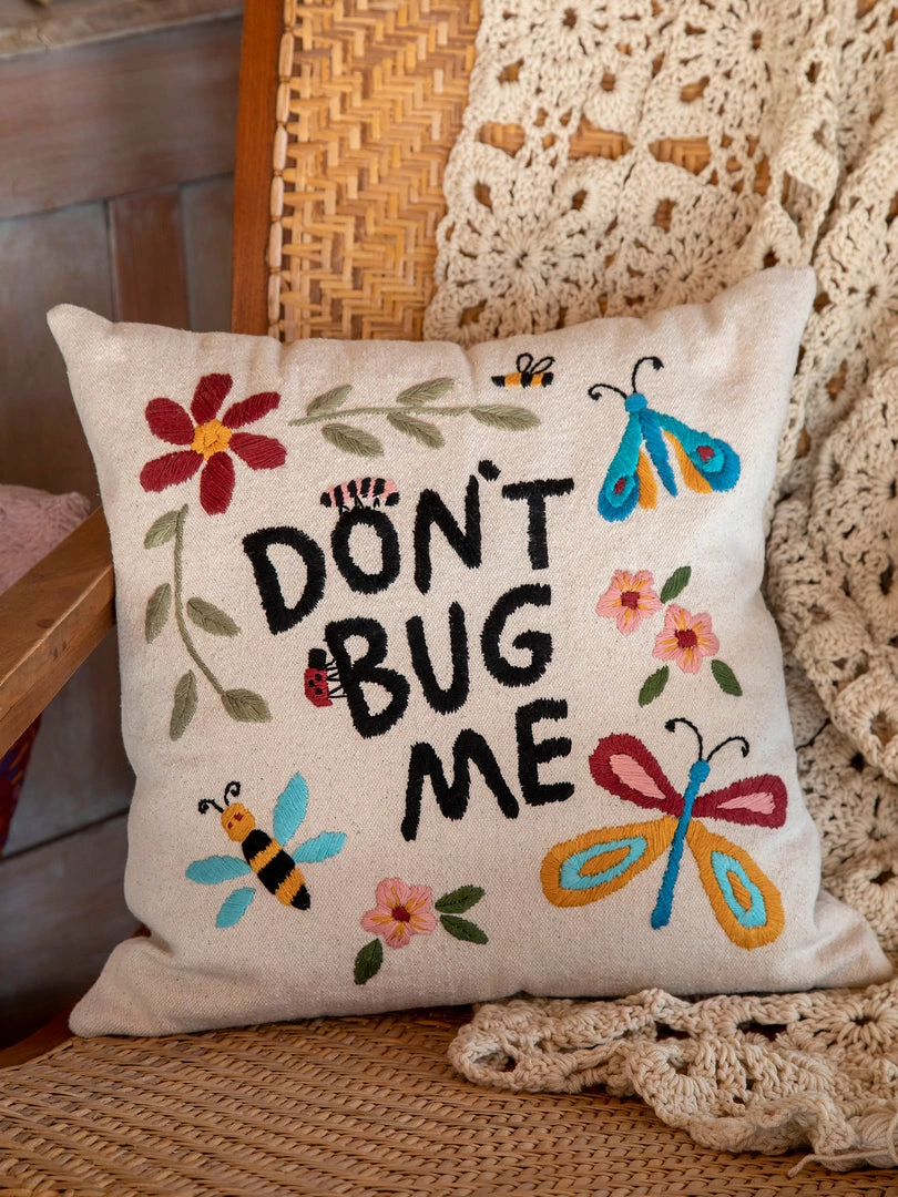 Natural Life Hand Embroidered Pillow NEW & TRENDING 21 Natural Life Hand Embroidered Pillow NEW & TRENDING