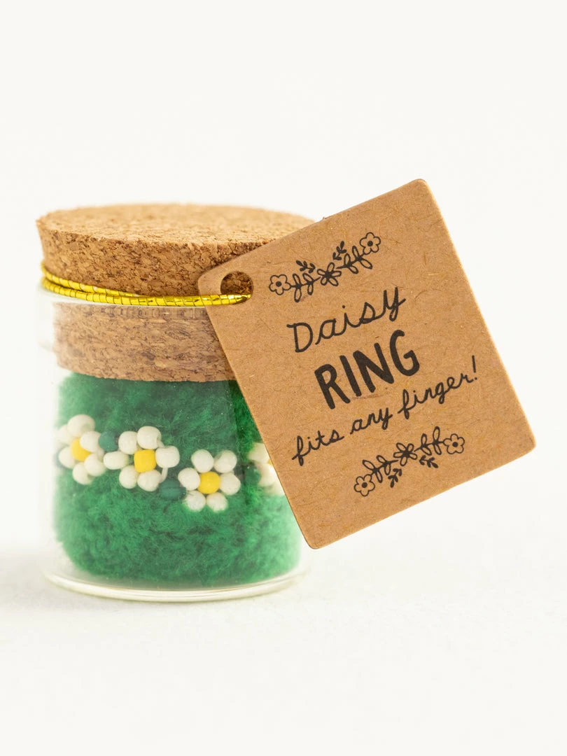 Natural Life Beaded Daisy Ring 3 Natural Life Beaded Daisy Ring