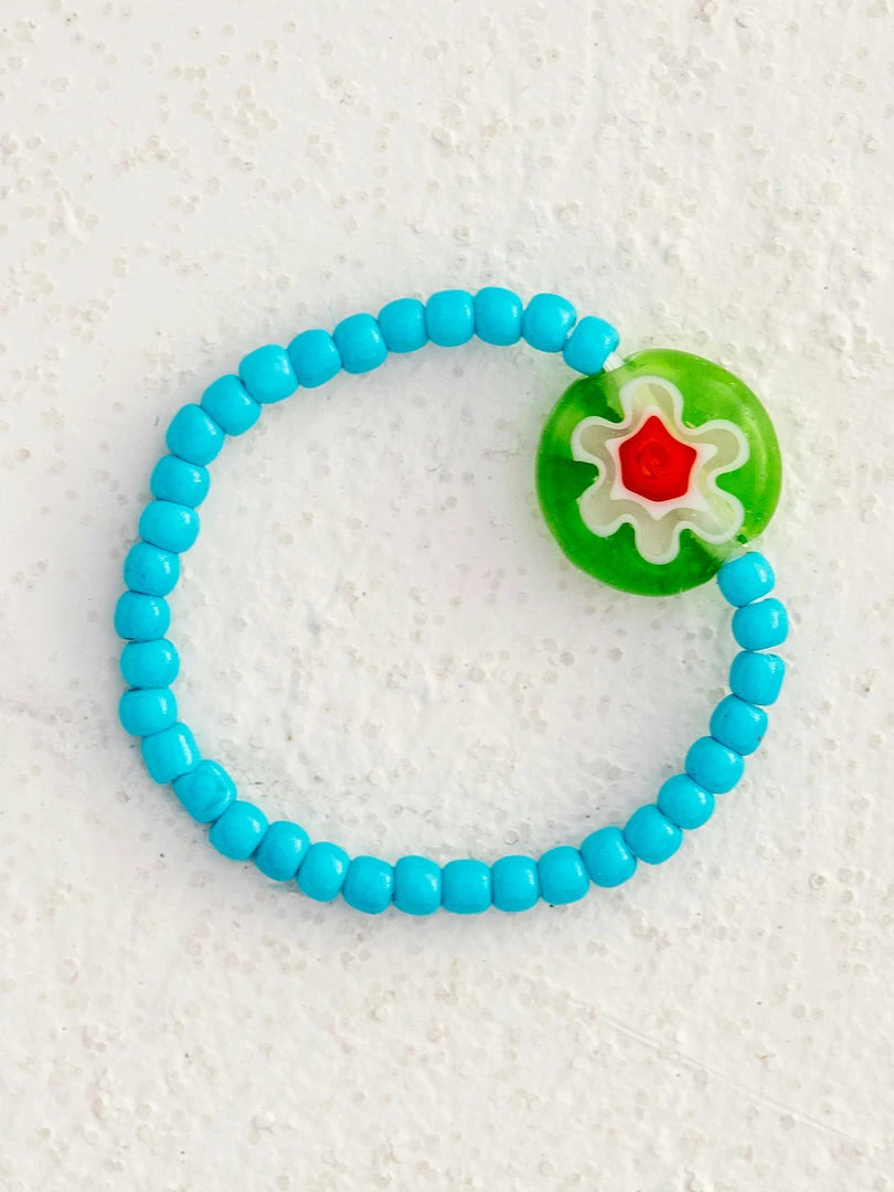 Natural Life Millefiori Bead Ring SUMMER SHOP 8 Natural Life Millefiori Bead Ring SUMMER SHOP