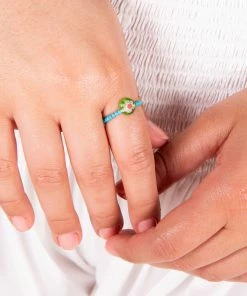 Natural Life Millefiori Bead Ring SUMMER SHOP 12 Natural Life Millefiori Bead Ring SUMMER SHOP