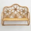 Natural Life Floral Rattan Wall Shelf 2 Natural Life Floral Rattan Wall Shelf