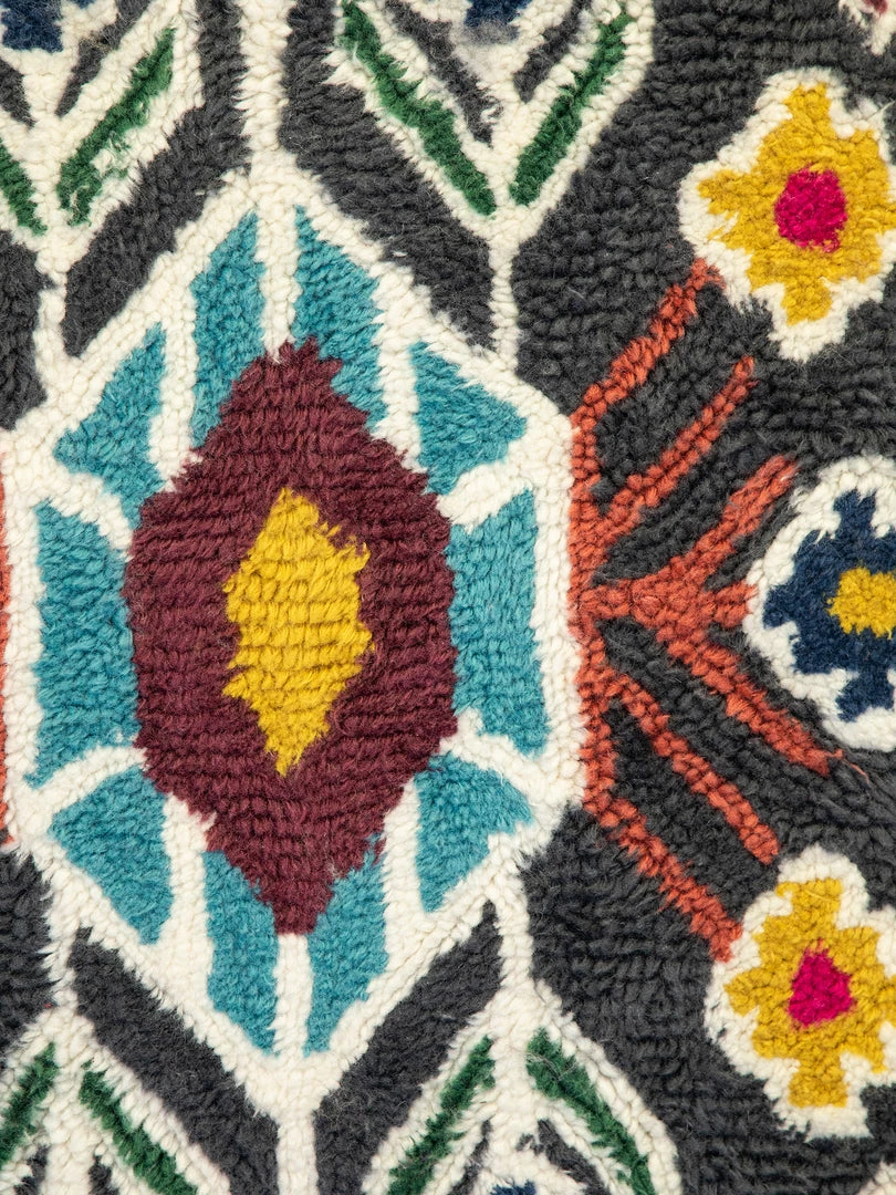 Natural Life NEW & TRENDING Charcoal Shaggy Wool Rug 4 Natural Life NEW & TRENDING Charcoal Shaggy Wool Rug