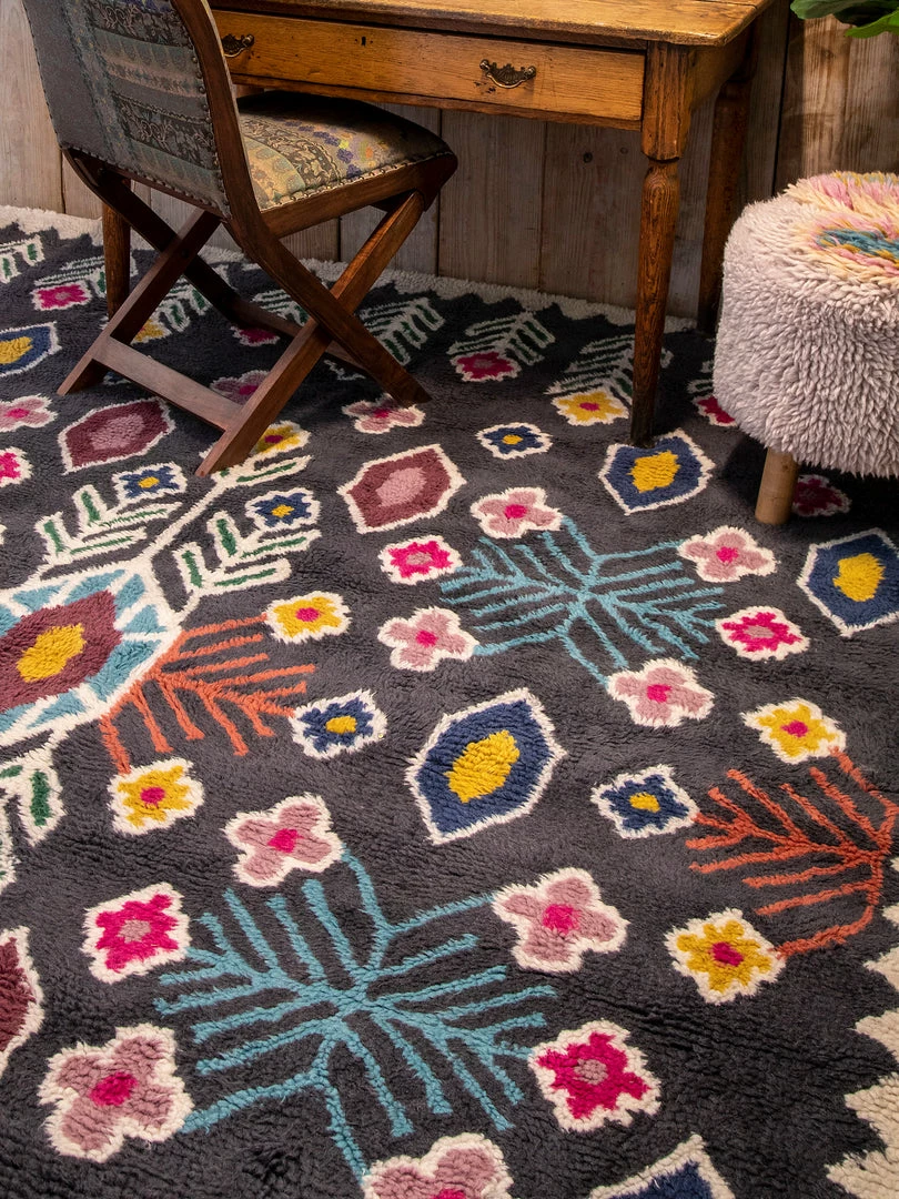 Natural Life NEW & TRENDING Charcoal Shaggy Wool Rug 6 Natural Life NEW & TRENDING Charcoal Shaggy Wool Rug