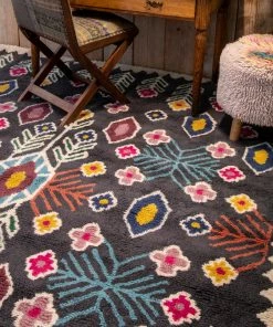 Natural Life NEW & TRENDING Charcoal Shaggy Wool Rug 25 Natural Life NEW & TRENDING Charcoal Shaggy Wool Rug