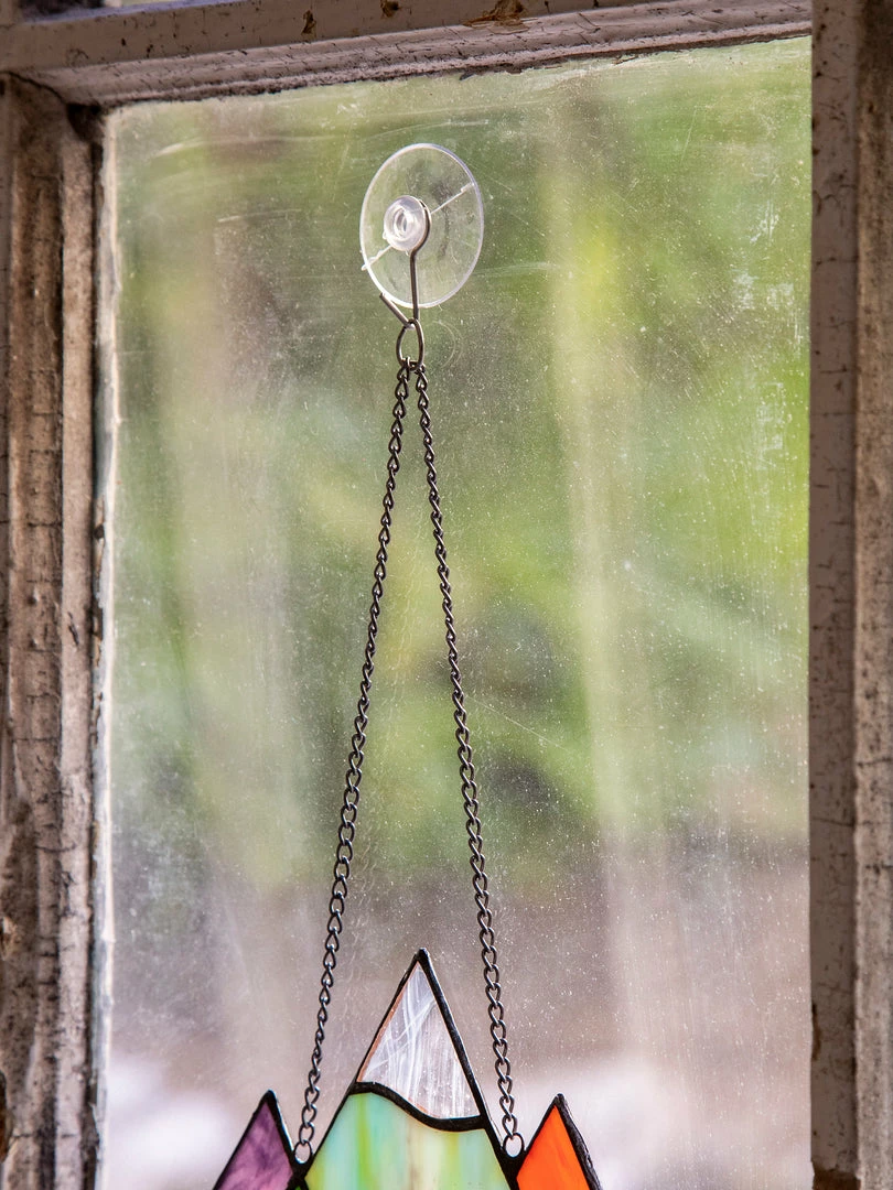 Natural Life Stained Glass Window Hanging 6 Natural Life Stained Glass Window Hanging