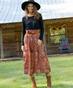 Natural Life Meadow Smocked Midi Skirt 19 Natural Life Meadow Smocked Midi Skirt