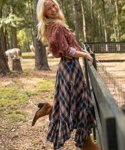 Natural Life Feelin' Alive Midi Skirt Back In Stock