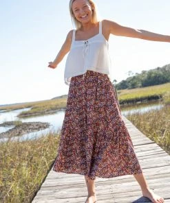 Natural Life Edie Midi Skirt CLOTHES