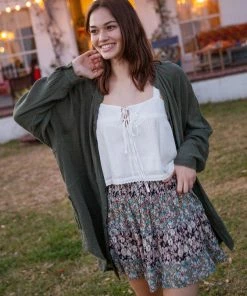 Natural Life CLOTHES Kerri Smocked Mini Skirt