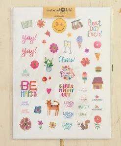 Natural Life Shaped Sticker Set Back To Campus 8 Natural Life Shaped Sticker Set Back To Campus