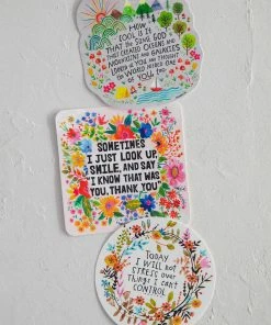 Natural Life NEW & TRENDING Set Of 3 Stickers