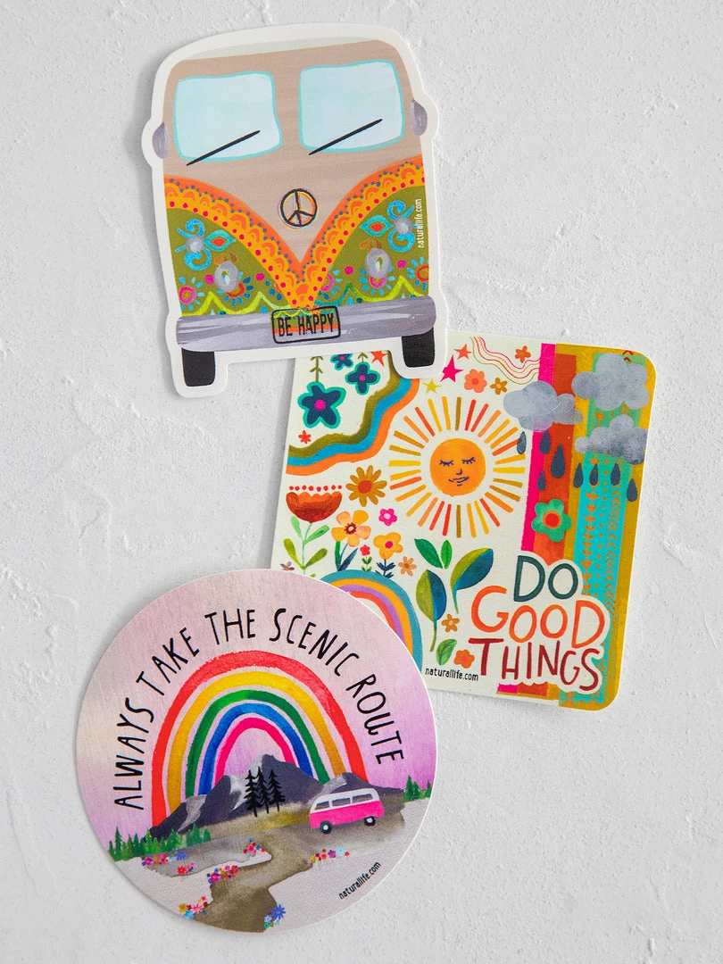 Natural Life NEW & TRENDING Set Of 3 Stickers 7 Natural Life NEW & TRENDING Set Of 3 Stickers