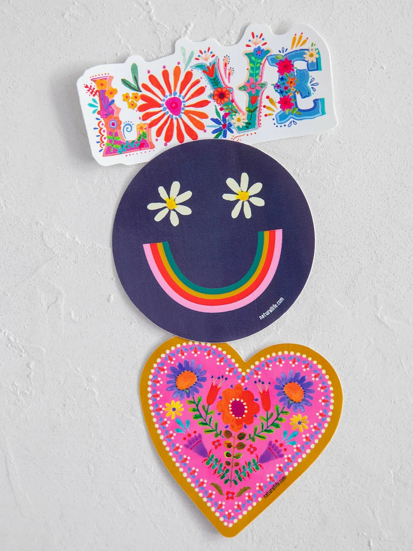 Natural Life NEW & TRENDING Set Of 3 Stickers 9 Natural Life NEW & TRENDING Set Of 3 Stickers