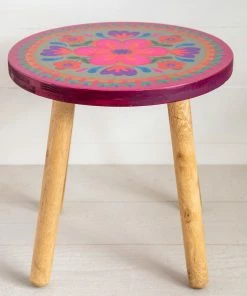 Natural Life NEW & TRENDING Stool Side Table