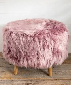 Natural Life Faux Fur Stool Back To Campus