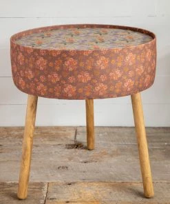 Natural Life Fabric Wrapped Side Table NEW & TRENDING