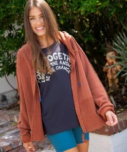 Natural Life CLOTHES Zip Up Weekend Hoodie