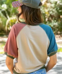 Natural Life Colorblock Raglan Sweatshirt