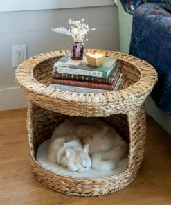 Natural Life Cat Bed Basket Table