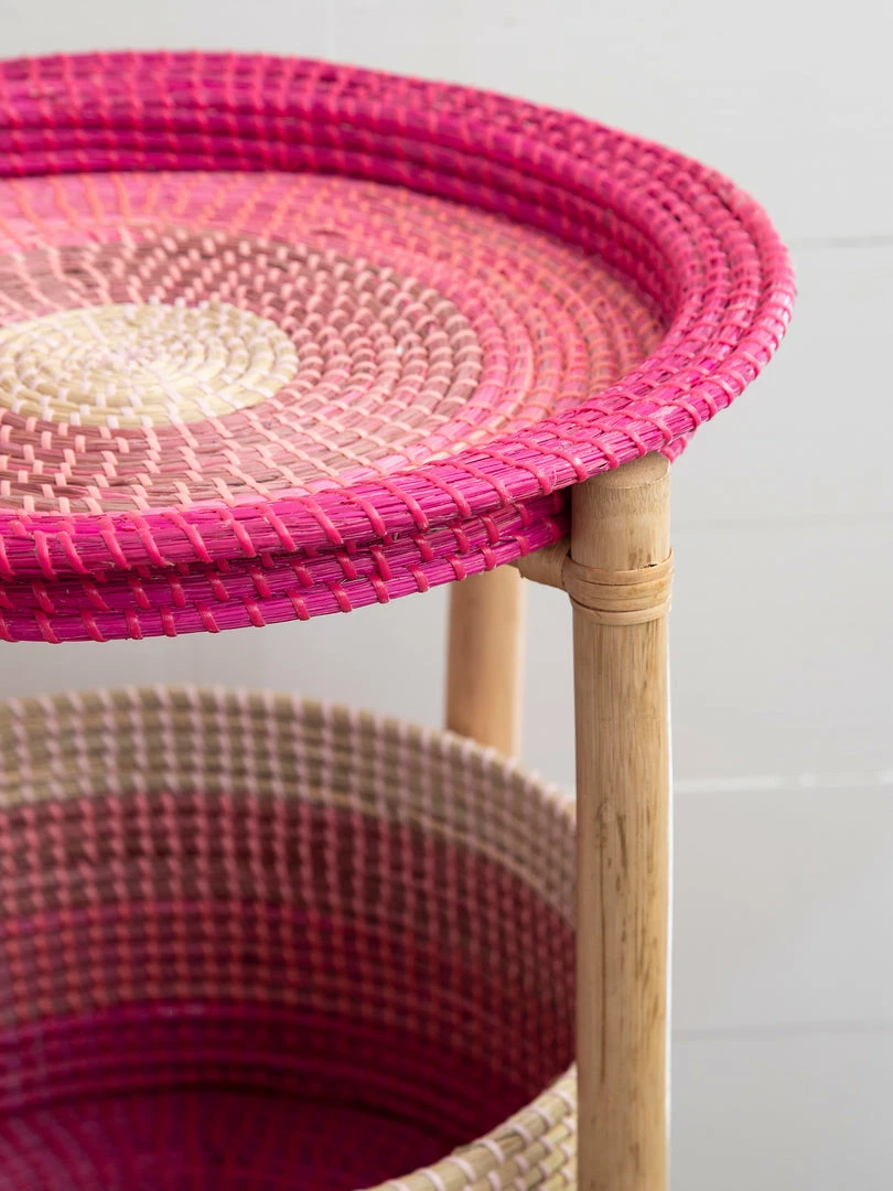 Natural Life Back To Campus Rattan Side Table 6 Natural Life Back To Campus Rattan Side Table