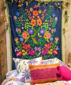 Natural Life Wall Hanging Tapestry Back To Campus