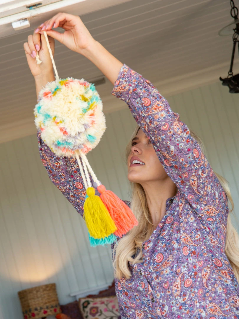 Natural Life Back To Campus Jumbo Pom Pom Tassel 3 Natural Life Back To Campus Jumbo Pom Pom Tassel