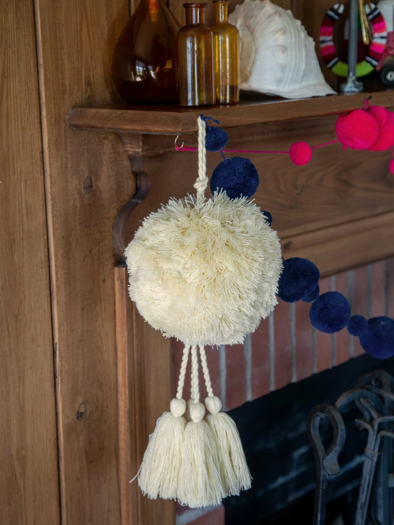 Natural Life Back To Campus Jumbo Pom Pom Tassel 20 Natural Life Back To Campus Jumbo Pom Pom Tassel