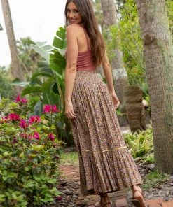 Natural Life CLOTHES Prairie Smocked Skirt