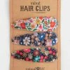 Natural Life Floral Hair Clips Set 2 Natural Life Floral Hair Clips Set