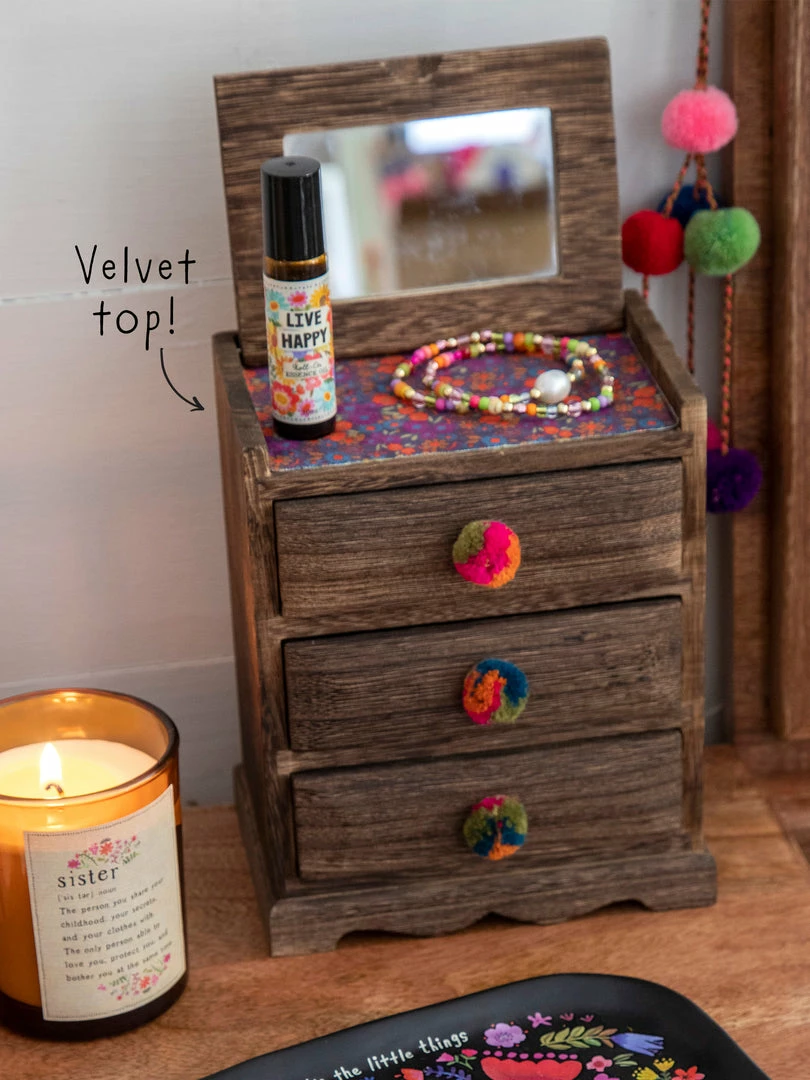 Natural Life Pom Pom Jewelry Box 6 Natural Life Pom Pom Jewelry Box