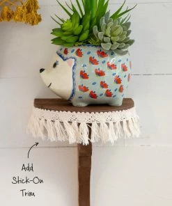 Natural Life Wooden Wall Shelf Back To Campus