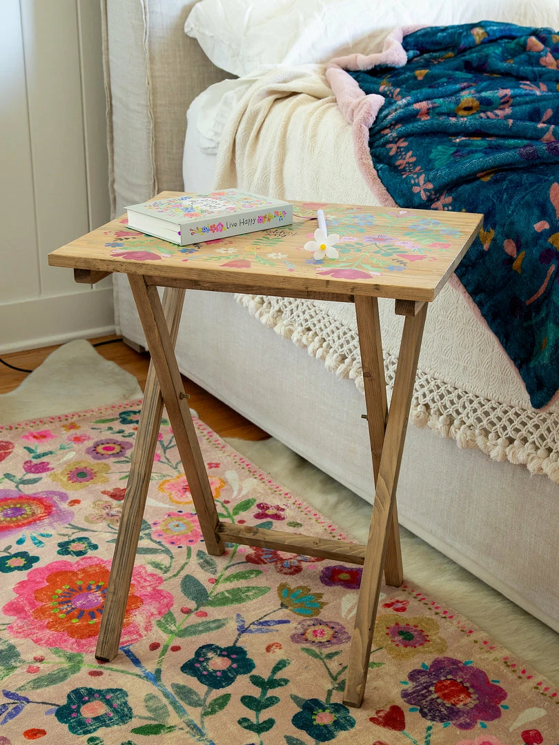 Natural Life Back To Campus Set Of 2 Wooden TV Tray Tables 5 Natural Life Back To Campus Set Of 2 Wooden TV Tray Tables