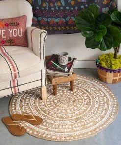 Natural Life Printed Jute Rug Back To Campus