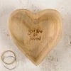 Natural Life FUN & GIFTS Wooden Heart Dish 2 Natural Life FUN & GIFTS Wooden Heart Dish