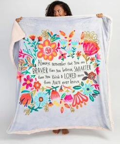 Natural Life Back To Campus Faux Fur Blanket