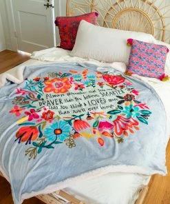 Natural Life Back To Campus Faux Fur Blanket