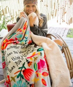 Natural Life Back To Campus Faux Fur Blanket