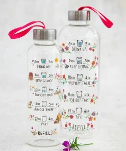 Natural Life Glass Water Bottle