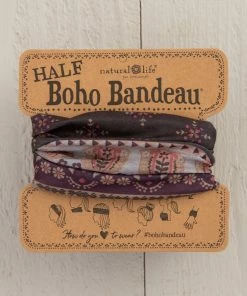 Natural Life Border Print Half Boho Bandeau 34 Natural Life Border Print Half Boho Bandeau