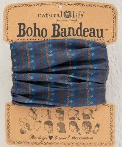 Natural Life Border Print Boho Bandeau Accessories